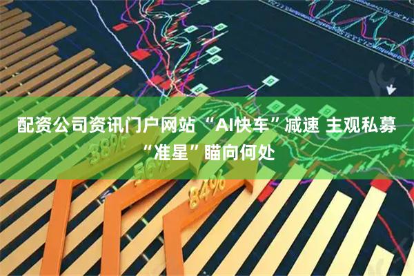 配资公司资讯门户网站 “AI快车”减速 主观私募“准星”瞄向何处