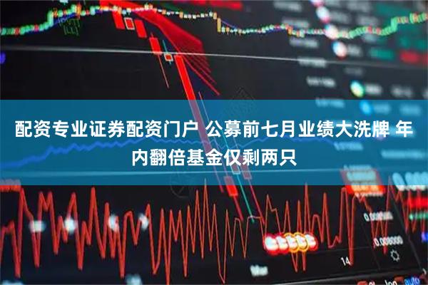 配资专业证券配资门户 公募前七月业绩大洗牌 年内翻倍基金仅剩两只
